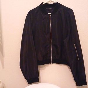 SHEIN Black Bomber Jacket 4xl